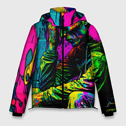 Куртка зимняя мужская Одиночество, цвет: 3D-светло-серый