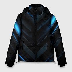 Куртка зимняя мужская Синий мир абстракции, цвет: 3D-светло-серый