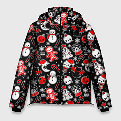 Куртка зимняя мужская Кавайные чудаки, цвет: 3D-черный