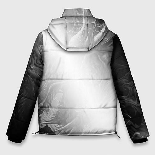 Мужская зимняя куртка GTA6 glitch на светлом фоне по-вертикали / 3D-Черный – фото 2