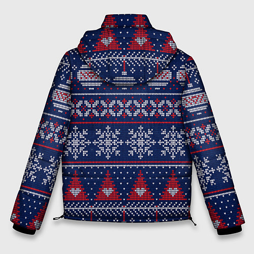 Мужская зимняя куртка New Years sweater / 3D-Черный – фото 2