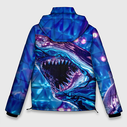 Мужская зимняя куртка Фиолетовая акула / 3D-Светло-серый – фото 2