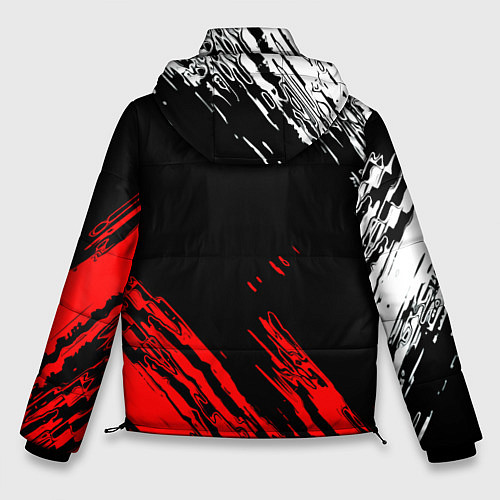Мужская зимняя куртка ФК Манчестер Юнайтед спортивные краски / 3D-Светло-серый – фото 2