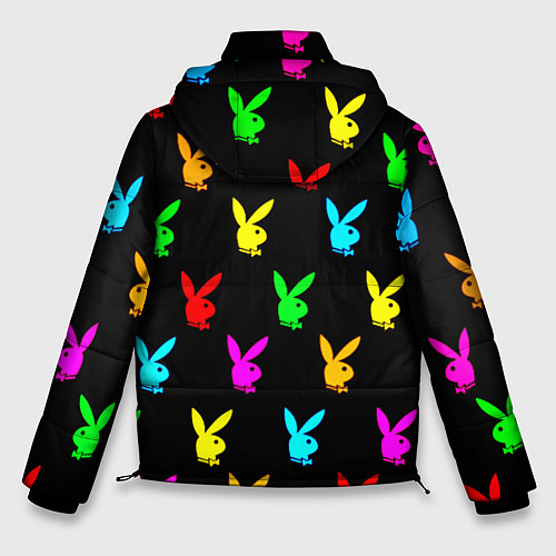 Мужская зимняя куртка Playboy pattern неон / 3D-Красный – фото 2