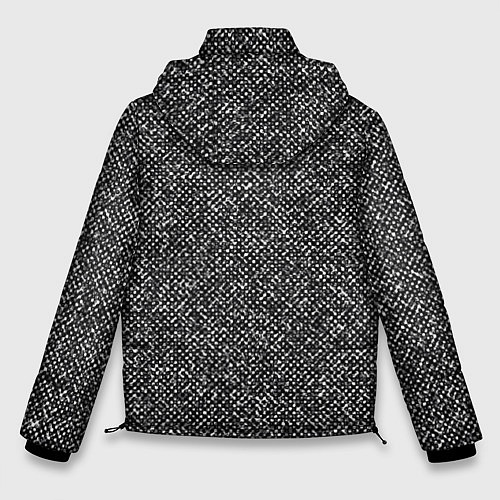 Мужская зимняя куртка Чёрно-белый текстурный / 3D-Черный – фото 2