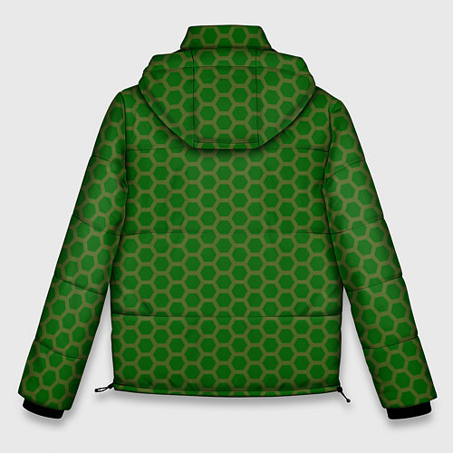 Мужская зимняя куртка Сетка из шестигранника / 3D-Черный – фото 2