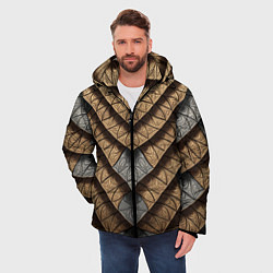 Куртка зимняя мужская Броненосец, цвет: 3D-черный — фото 2