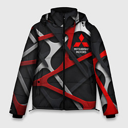 Куртка зимняя мужская Mitsubishi - texture, цвет: 3D-светло-серый