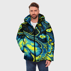 Куртка зимняя мужская Абстрактный узор, цвет: 3D-светло-серый — фото 2