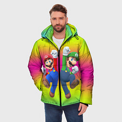 Куртка зимняя мужская Братья Марио, цвет: 3D-черный — фото 2
