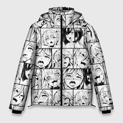 Мужская зимняя куртка Ahegao pattern