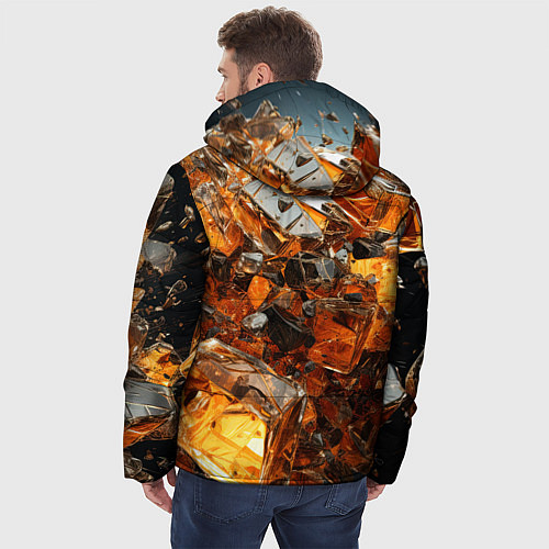 Мужская зимняя куртка Янтарный взрыв / 3D-Светло-серый – фото 4