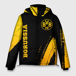 Куртка зимняя мужская Borussia - gold gradient вертикально, цвет: 3D-черный