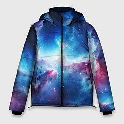 Куртка зимняя мужская Fascinating cosmic expanses, цвет: 3D-черный