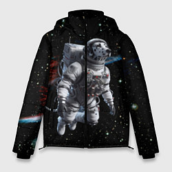 Мужская зимняя куртка The dalmatian brave cosmonaut - ai art
