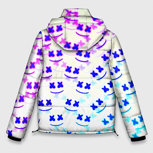 Мужская зимняя куртка Marshmello pattern neon / 3D-Черный – фото 2