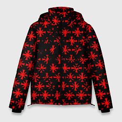 Куртка зимняя мужская Farcry текстура юбисофт гейм, цвет: 3D-красный