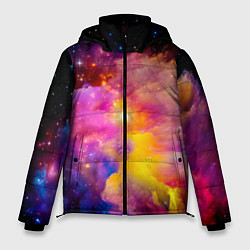 Куртка зимняя мужская Космическое пространство, цвет: 3D-черный