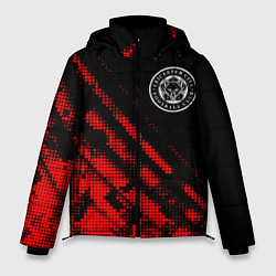 Куртка зимняя мужская Leicester City sport grunge, цвет: 3D-красный
