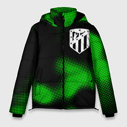 Куртка зимняя мужская Atletico Madrid sport halftone, цвет: 3D-черный