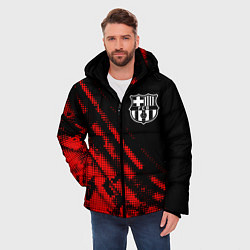 Куртка зимняя мужская Barcelona sport grunge, цвет: 3D-красный — фото 2
