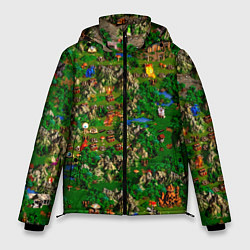Куртка зимняя мужская Карта из Героев 3, цвет: 3D-светло-серый