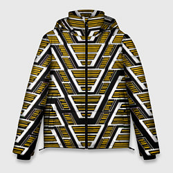 Куртка зимняя мужская Техно броня жёлтая, цвет: 3D-черный