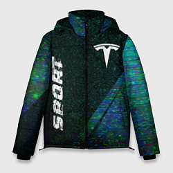 Мужская зимняя куртка Tesla sport glitch blue