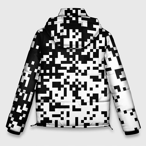 Мужская зимняя куртка Камуфляж городской / 3D-Черный – фото 2