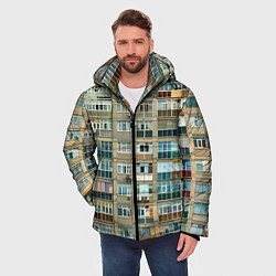Куртка зимняя мужская Панельный дом, цвет: 3D-светло-серый — фото 2