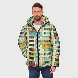 Куртка зимняя мужская Яркая панелька, цвет: 3D-красный — фото 2