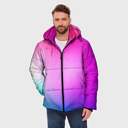 Куртка зимняя мужская Colorful gradient, цвет: 3D-светло-серый — фото 2