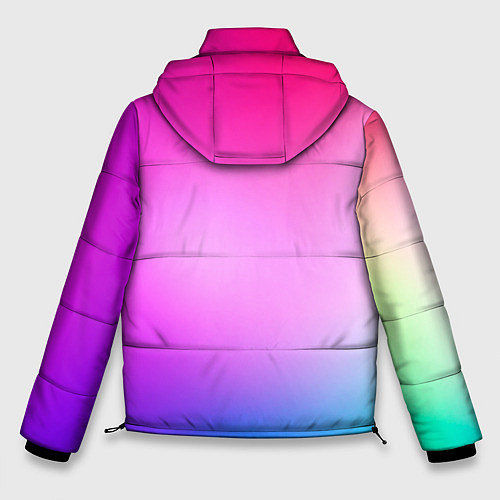 Мужская зимняя куртка Colorful gradient / 3D-Красный – фото 2