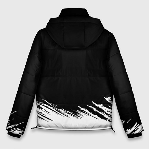 Мужская зимняя куртка Логотип самурая из киберпанка 2077 / 3D-Черный – фото 2