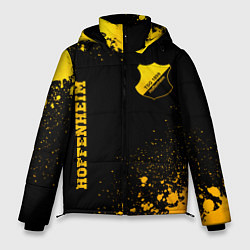 Куртка зимняя мужская Hoffenheim - gold gradient вертикально, цвет: 3D-черный