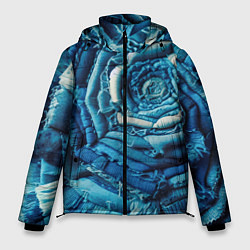 Куртка зимняя мужская Джинсовая роза - нейросеть, цвет: 3D-светло-серый