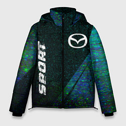 Мужская зимняя куртка Mazda sport glitch blue