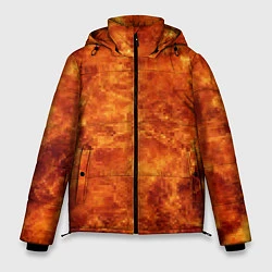 Куртка зимняя мужская Пламя 8бит текстура, цвет: 3D-светло-серый