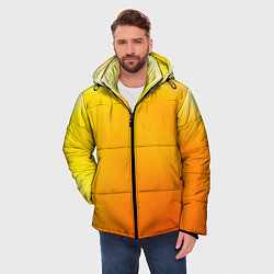 Куртка зимняя мужская Яркий оранж, цвет: 3D-черный — фото 2