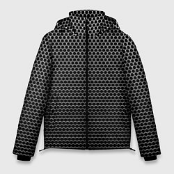 Куртка зимняя мужская Кольчуга чёрно-серый, цвет: 3D-черный