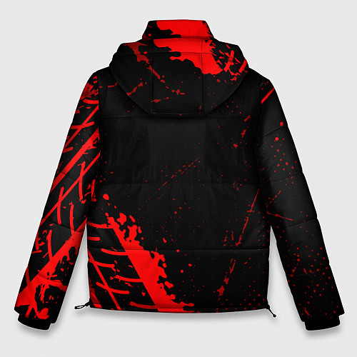 Мужская зимняя куртка BYD red sport tires / 3D-Черный – фото 2