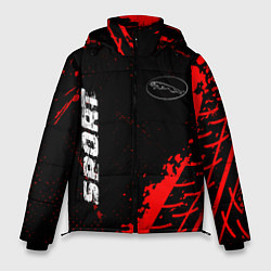 Куртка зимняя мужская Jaguar red sport tires, цвет: 3D-черный
