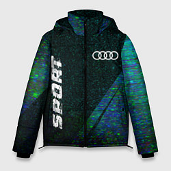 Мужская зимняя куртка Audi sport glitch blue