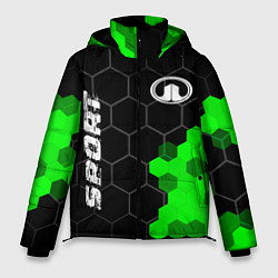 Куртка зимняя мужская Great Wall green sport hexagon, цвет: 3D-черный