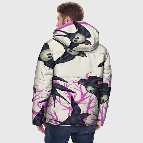 Мужская зимняя куртка Migratory birds / 3D-Светло-серый – фото 4