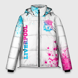 Куртка зимняя мужская Liverpool neon gradient style вертикально, цвет: 3D-черный