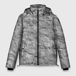 Куртка зимняя мужская Серая кирпичная стена, цвет: 3D-светло-серый