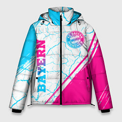 Мужская зимняя куртка Bayern neon gradient style вертикально