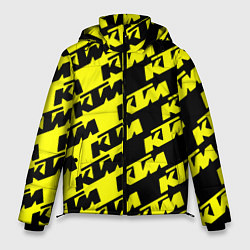 Куртка зимняя мужская KTU жёлто чёрный стиль, цвет: 3D-черный