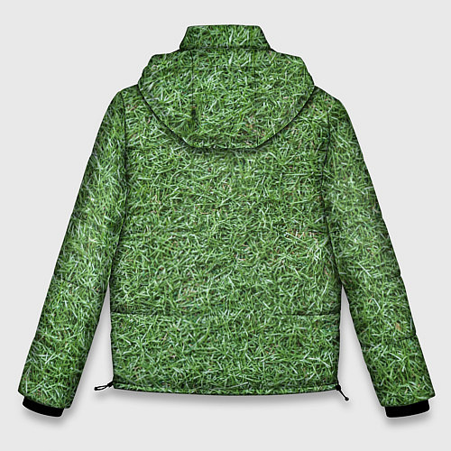 Мужская зимняя куртка Зеленая травка / 3D-Черный – фото 2